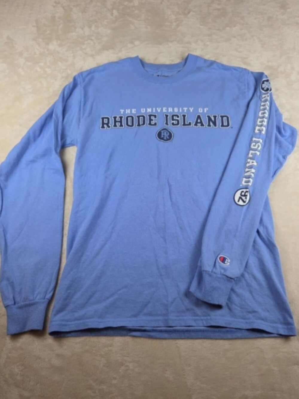 Champion University of Rhode Island Long Sleeve Shirt – Small – Light Blue